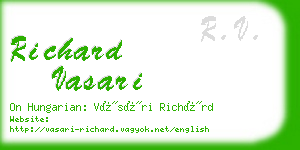 richard vasari business card